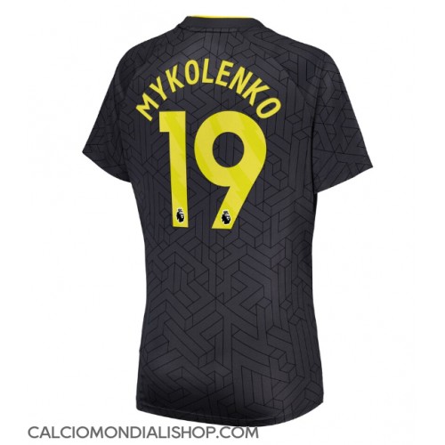 Maglie da calcio Everton Vitaliy Mykolenko #19 Seconda Maglia Femminile 2024-25 Manica Corta